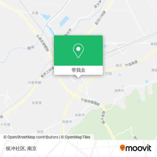 侯冲社区地图