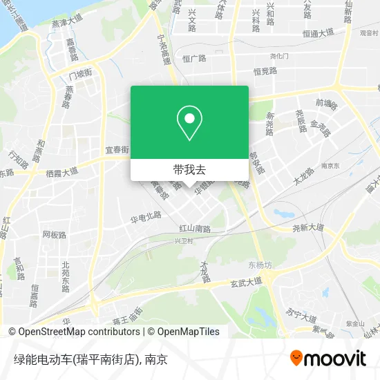 绿能电动车(瑞平南街店)地图