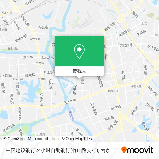 中国建设银行24小时自助银行(竹山路支行)地图