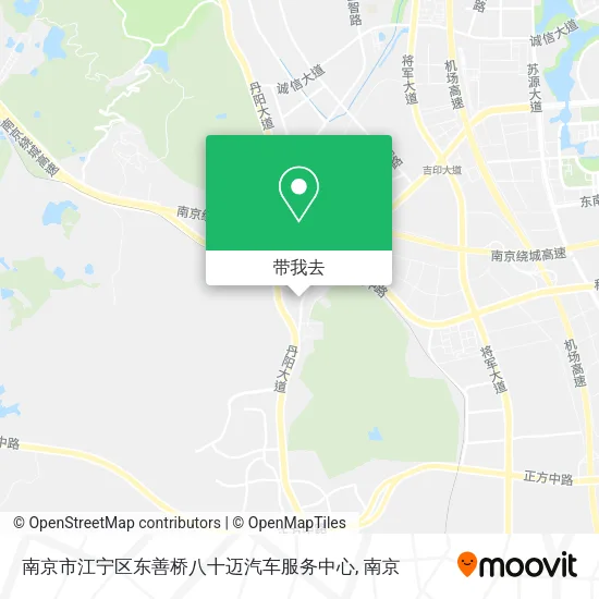 南京市江宁区东善桥八十迈汽车服务中心地图