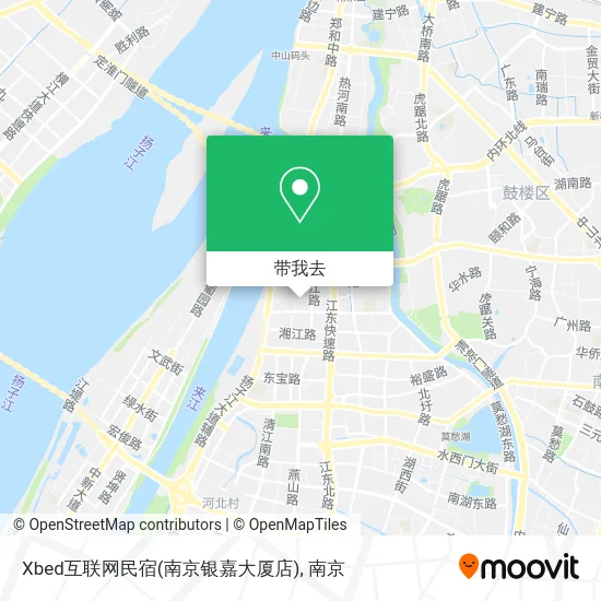 Xbed互联网民宿(南京银嘉大厦店)地图