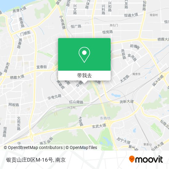 银贡山庄D区M-16号地图
