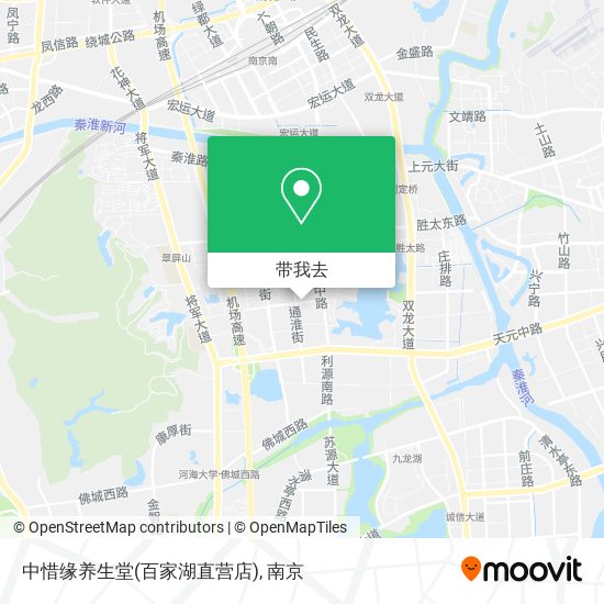 中惜缘养生堂(百家湖直营店)地图