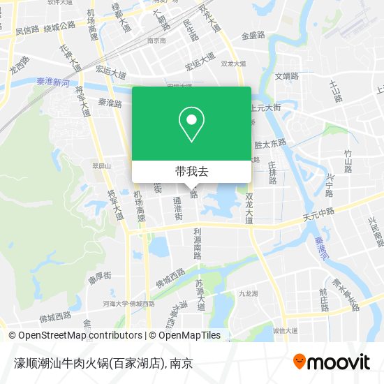 濠顺潮汕牛肉火锅(百家湖店)地图