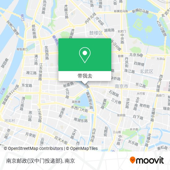 南京邮政(汉中门投递部)地图