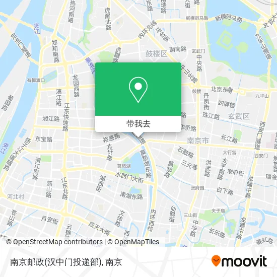 南京邮政(汉中门投递部)地图