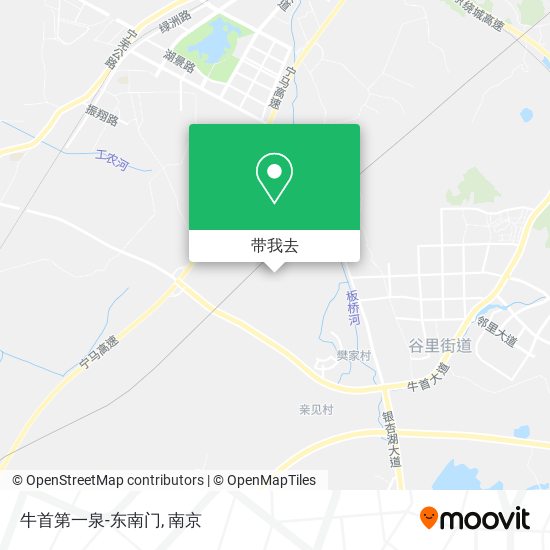 牛首第一泉-东南门地图