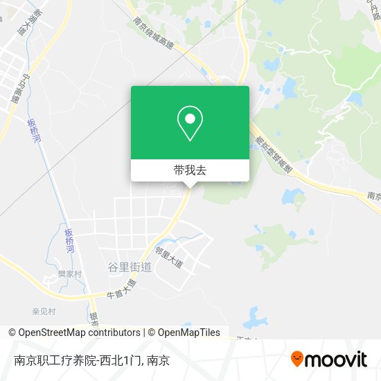 南京职工疗养院-西北1门地图