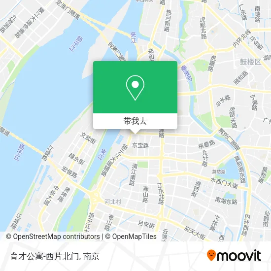 育才公寓-西片北门地图