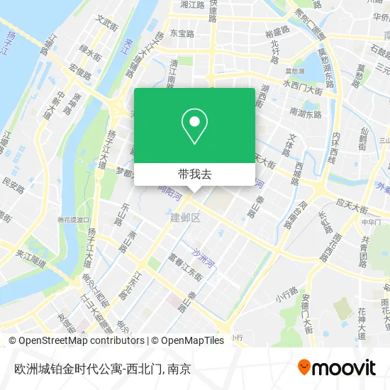 欧洲城铂金时代公寓-西北门地图