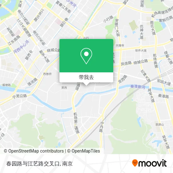 春园路与江艺路交叉口地图