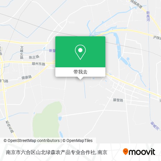 南京市六合区山北绿森农产品专业合作社地图