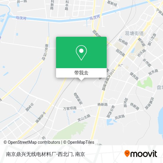 南京鼎兴无线电材料厂-西北门地图