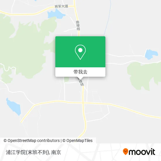 浦江学院(末班不到)地图