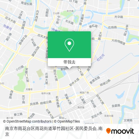 南京市雨花台区雨花街道翠竹园社区-居民委员会地图
