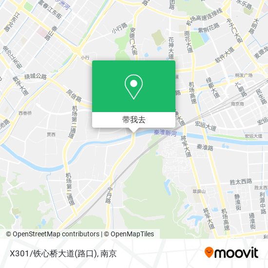 X301/铁心桥大道(路口)地图