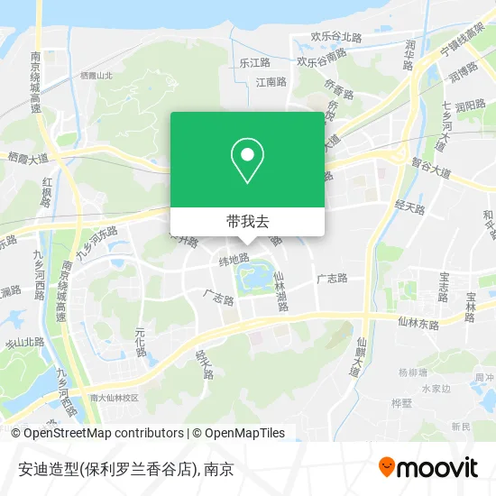 安迪造型(保利罗兰香谷店)地图