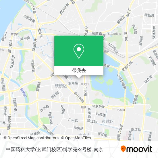 中国药科大学(玄武门校区)博学苑-2号楼地图