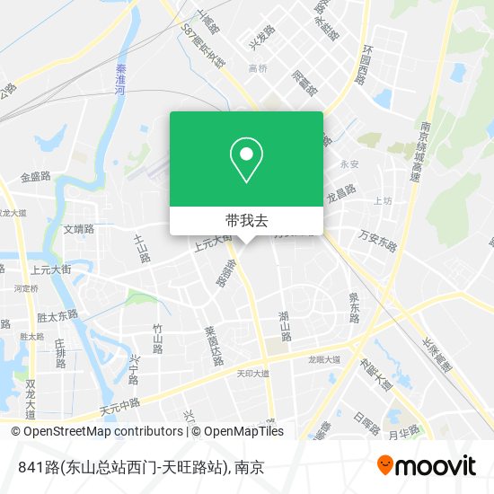 841路(东山总站西门-天旺路站)地图