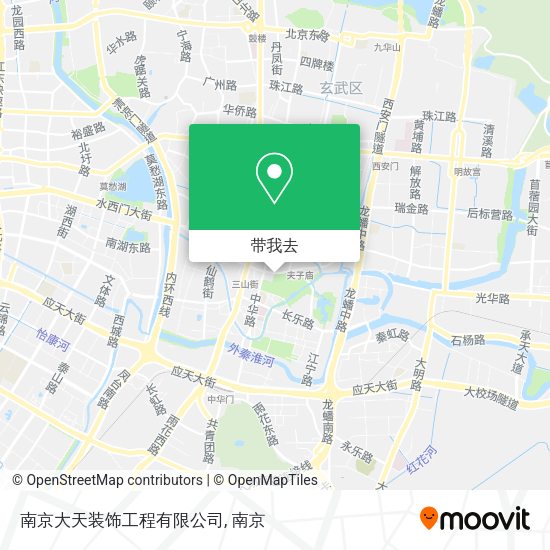 南京大天装饰工程有限公司地图