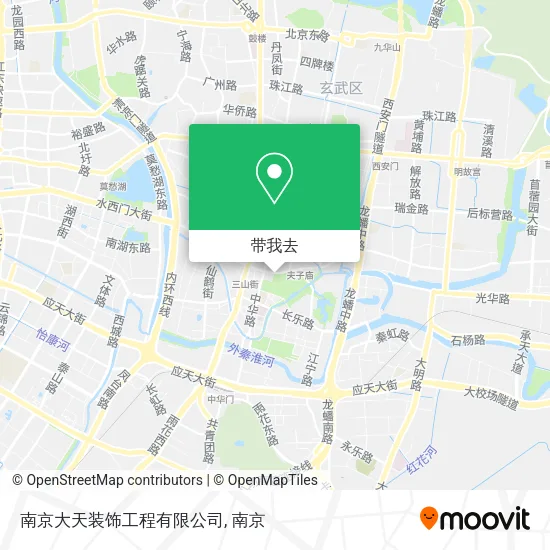 南京大天装饰工程有限公司地图
