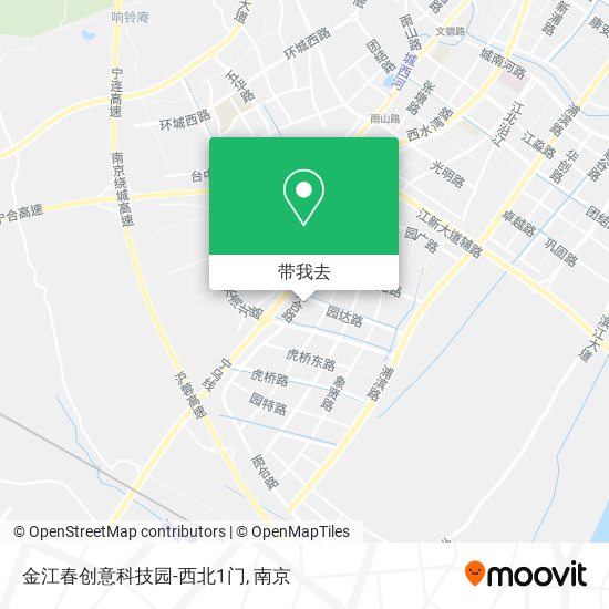 金江春创意科技园-西北1门地图