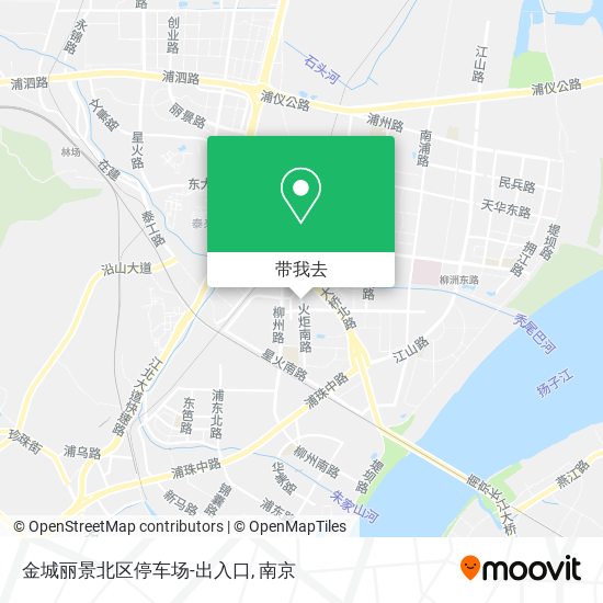 金城丽景北区停车场-出入口地图