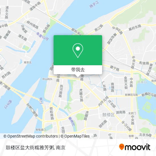鼓楼区盐大街糯雅芳粥地图
