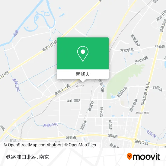 铁路浦口北站地图