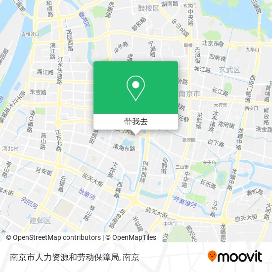 南京市人力资源和劳动保障局地图