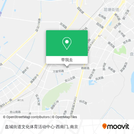 盘城街道文化体育活动中心-西南门地图