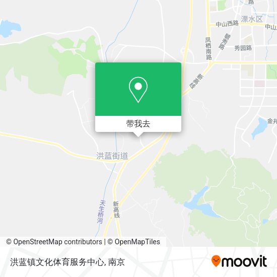 洪蓝镇文化体育服务中心地图