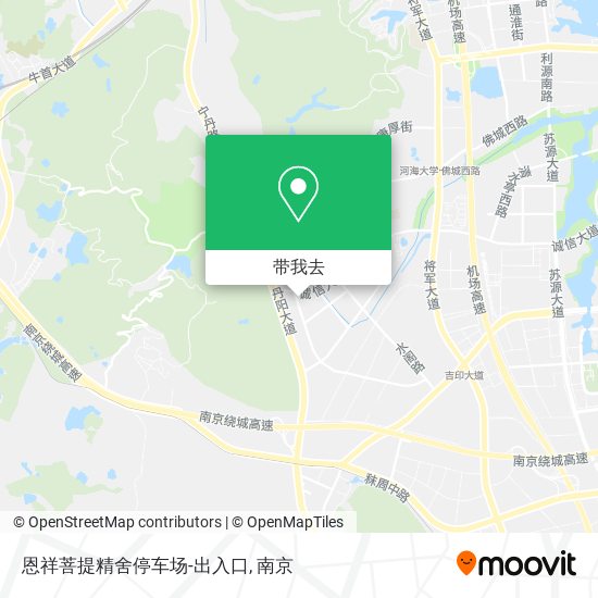 恩祥菩提精舍停车场-出入口地图
