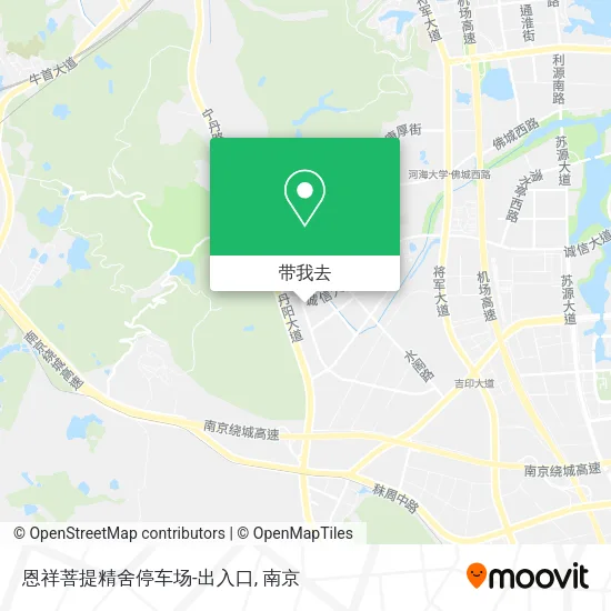 恩祥菩提精舍停车场-出入口地图