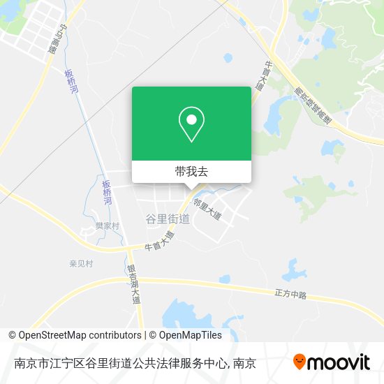 南京市江宁区谷里街道公共法律服务中心地图