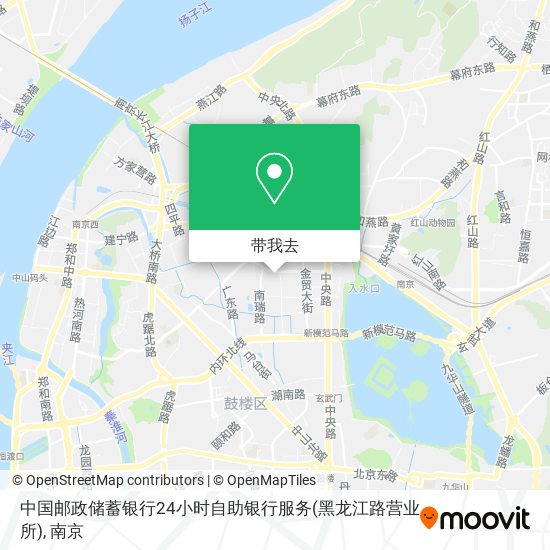 中国邮政储蓄银行24小时自助银行服务(黑龙江路营业所)地图