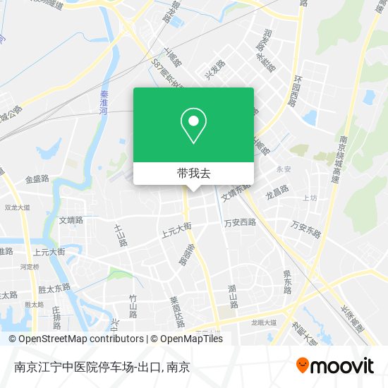 南京江宁中医院停车场-出口地图