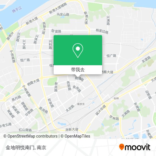 金地明悦南门地图