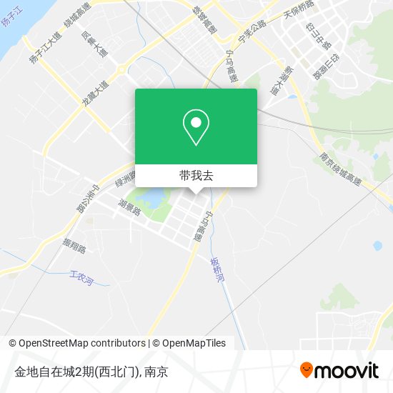 金地自在城2期(西北门)地图