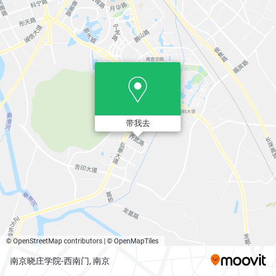 南京晓庄学院-西南门地图