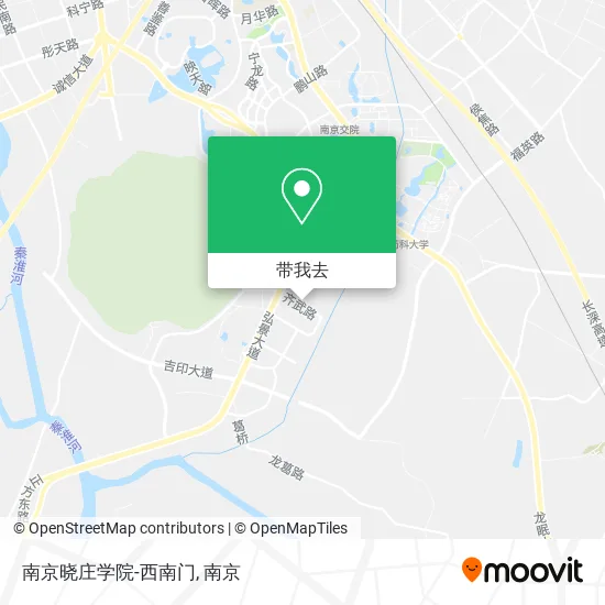 南京晓庄学院-西南门地图