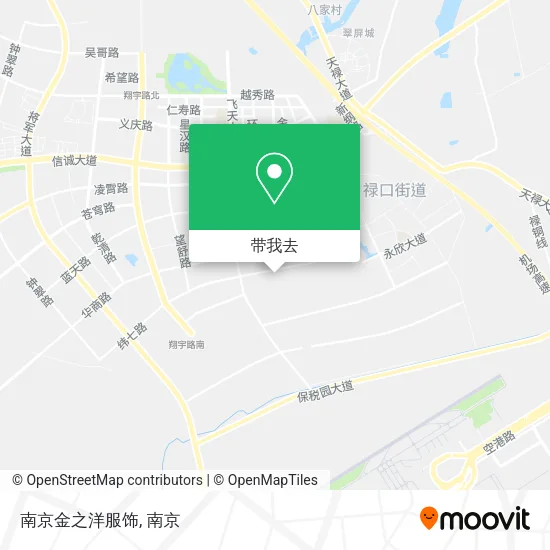 南京金之洋服饰地图