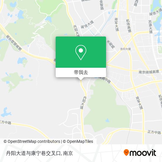 丹阳大道与康宁巷交叉口地图