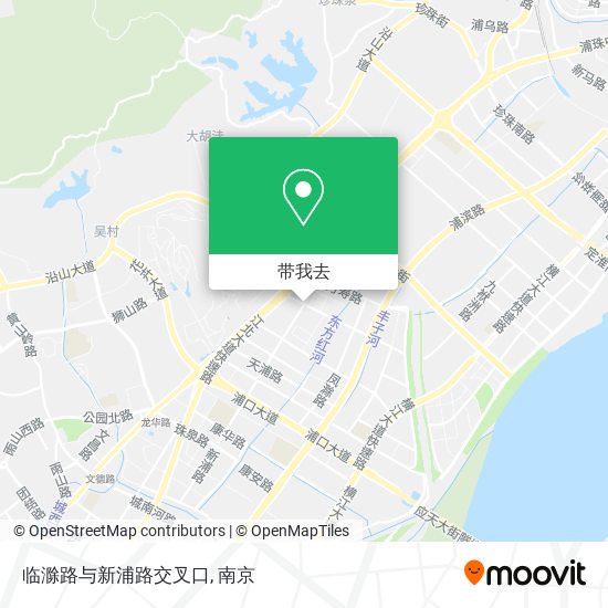 临滁路与新浦路交叉口地图