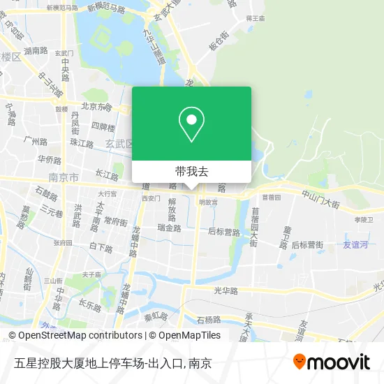 五星控股大厦地上停车场-出入口地图
