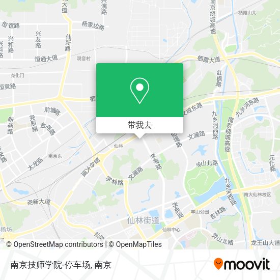 南京技师学院-停车场地图