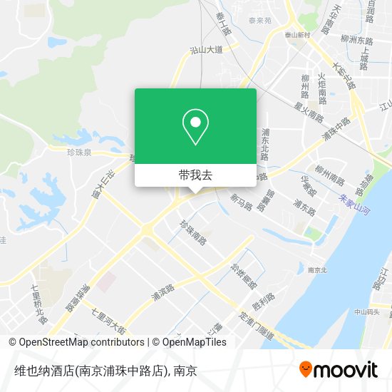 维也纳酒店(南京浦珠中路店)地图