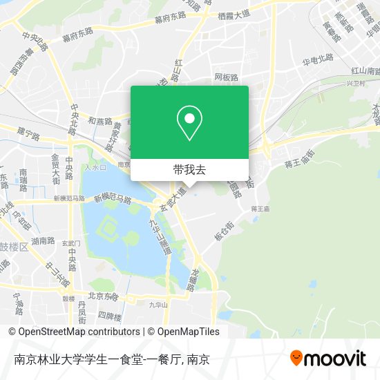 南京林业大学学生一食堂-一餐厅地图