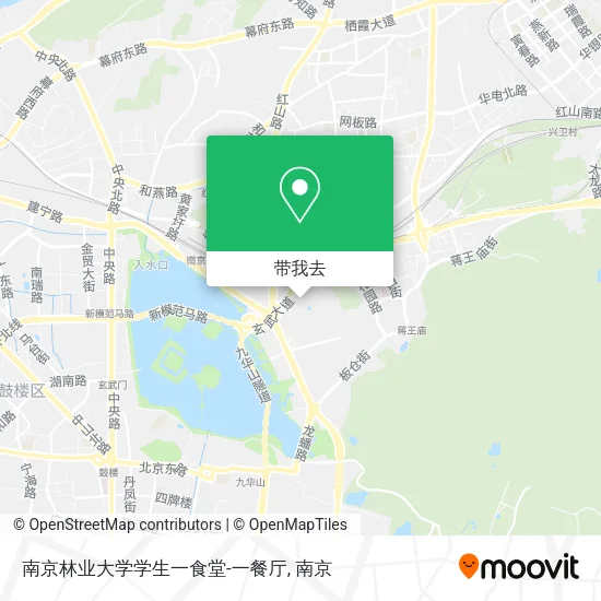 南京林业大学学生一食堂-一餐厅地图