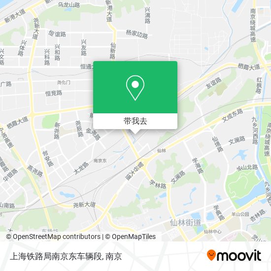 上海铁路局南京东车辆段地图
